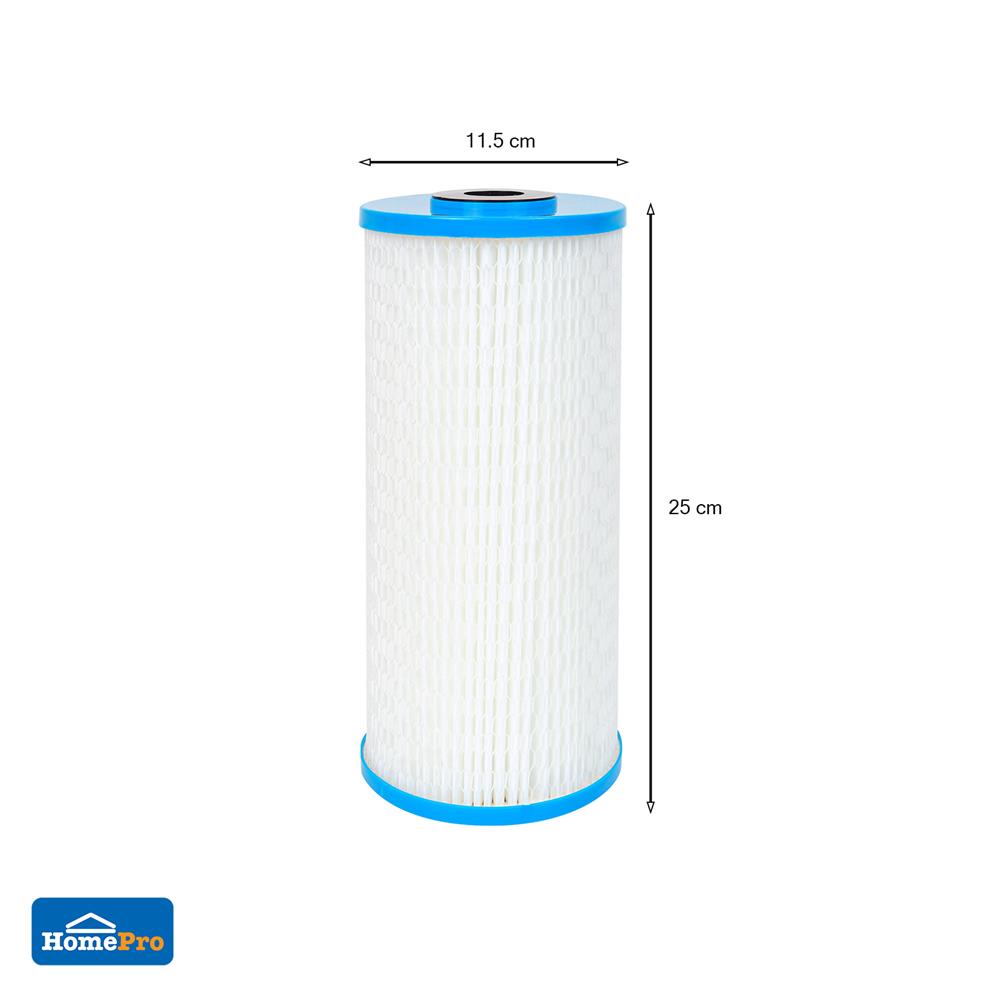 ไส้กรองแบบจีบมีตาข่าย DEXZON 10X4.5 นิ้ว 10 ไมครอน