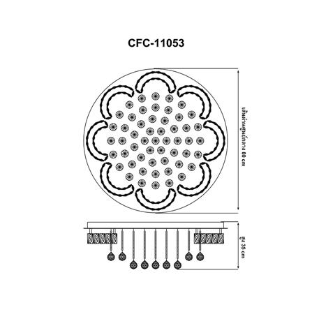 ไฟถาด LED EVL CFC-11053 64 วัตต์ DAYLIGHT/COOL WHITE/WARM WHITE สีใส/เงิน 1 หัว_3