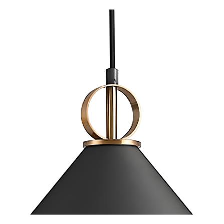 ไฟช่อ CARINI P200857-BK สีดำ/ทอง 1 หัว_2