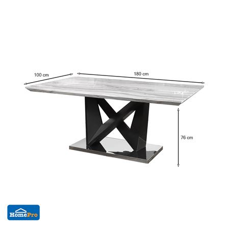 โต๊ะอาหาร FURDINI MORITZ-MORE สีเทา/ดำ_6