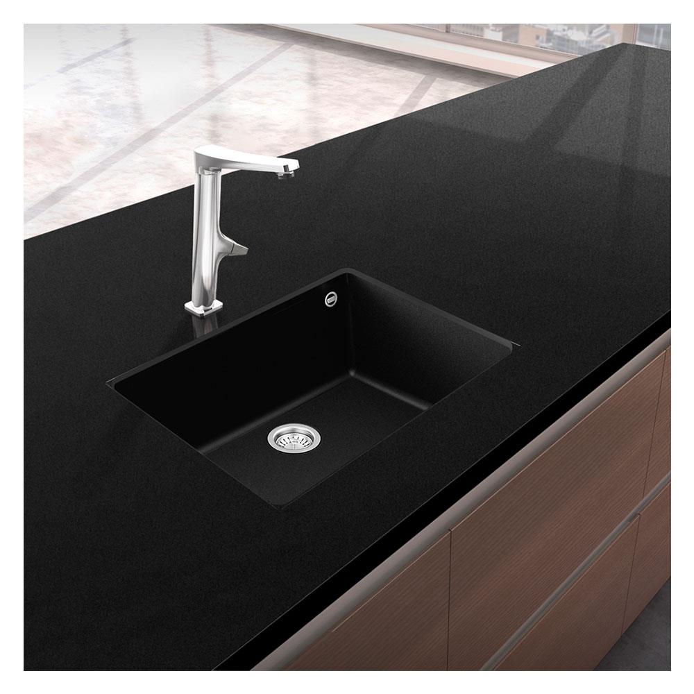 ซิงค์ฝัง 1หลุม TEKA SQUARE 50.40 TG สีดำ