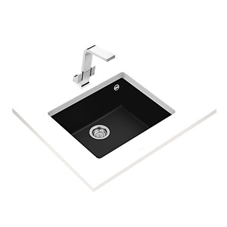 ซิงค์ฝัง 1หลุม TEKA SQUARE 50.40 TG สีดำ_1
