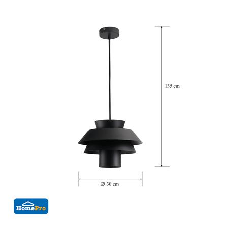 ไฟช่อ CARINI P200855-BK สีดำ 1 หัว_5