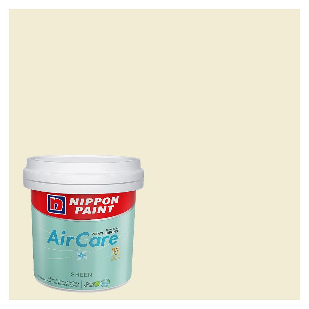 สีน้ำทาภายใน NIPPON PAINT AIR CARE สี SAM GLINT #NPOW1013P เนียน 2.5 แกลลอน