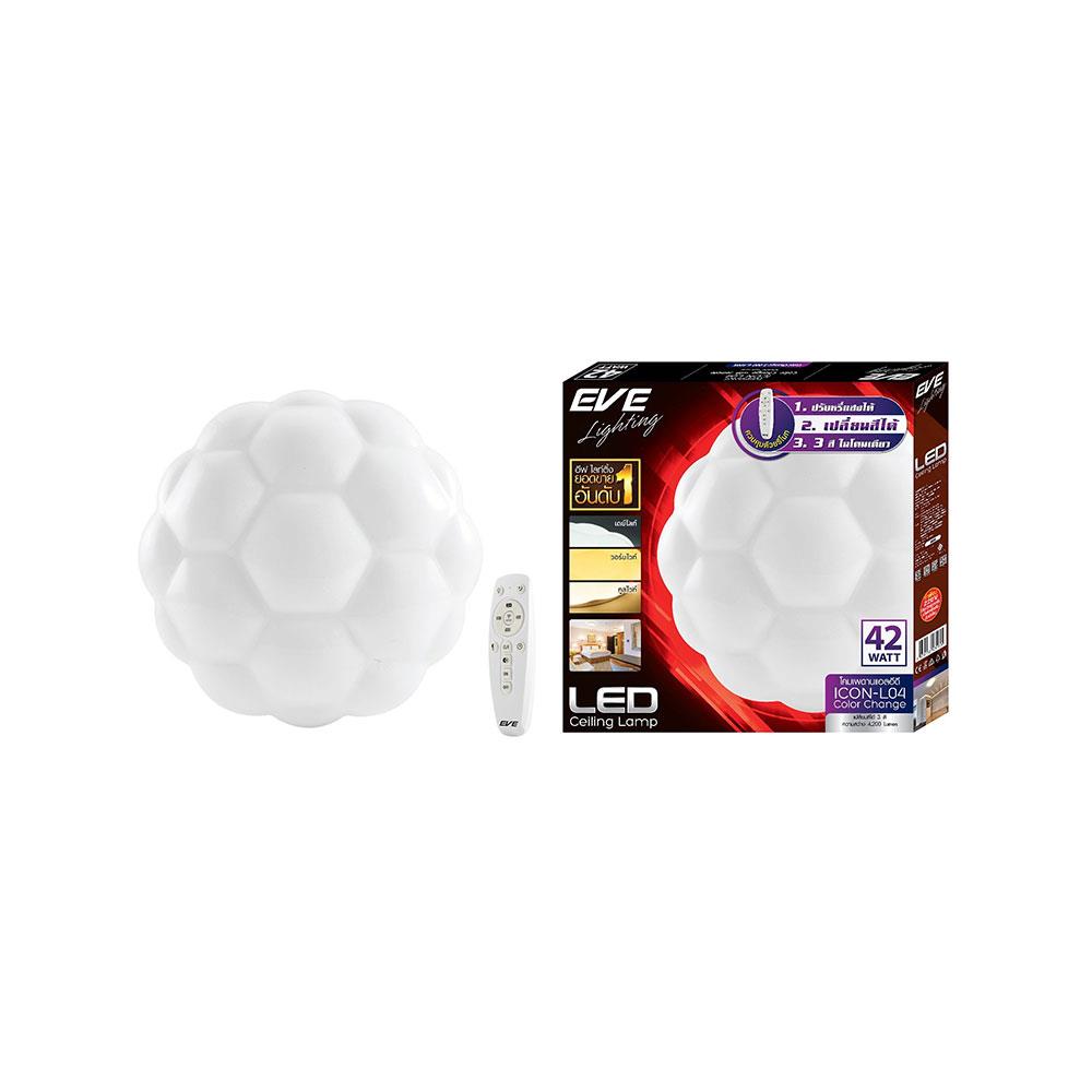 ไฟเพดาน LED EVE 570955 20 นิ้ว 42 วัตต์ DAYLIGHT/COOL WHITE/WARM WHITE สีขาว