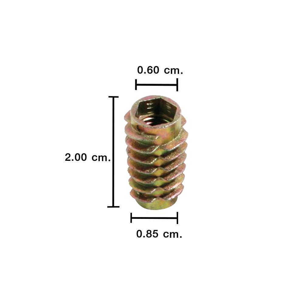 ตัวหนอนฝังไม้ DEXZON DN-820 แพ็ก 10 ชิ้น