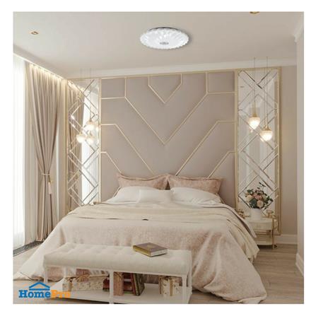 ไฟเพดาน LED LAMPTAN SUNFLOWER 19 นิ้ว 50 วัตต์ DAYLIGHT/COOL WHITE/WARM WHITE สีขาว_4