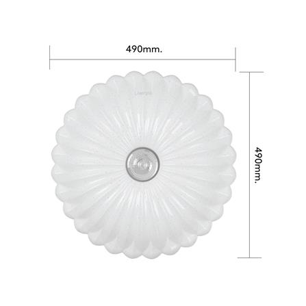 ไฟเพดาน LED LAMPTAN SUNFLOWER 19 นิ้ว 50 วัตต์ DAYLIGHT/COOL WHITE/WARM WHITE สีขาว_6