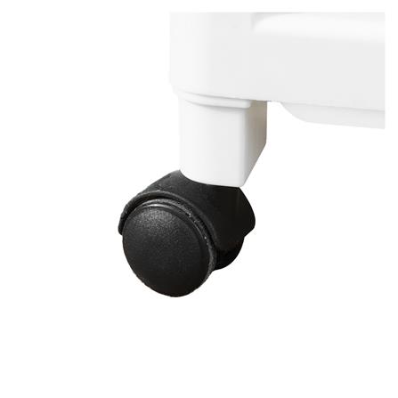 ชั้นวางของ 5 ชั้น มีล้อ STACKO IVA 29.5X36X98.5 ซม. สีขาว_4