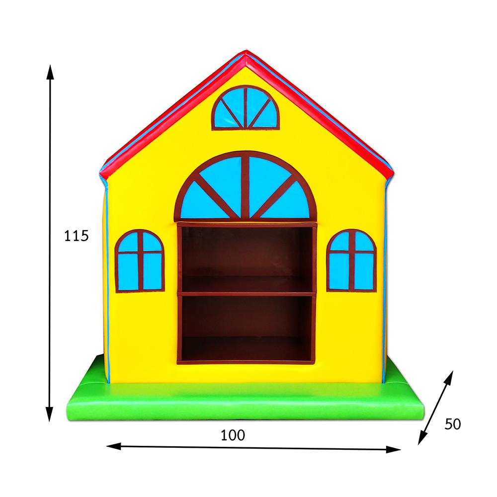 ชั้นวางของเด็กแบบตั้งพื้น PLAYSANOOK SWEET HOME สีเหลือง