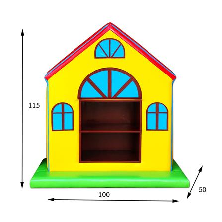 ชั้นวางของเด็กแบบตั้งพื้น PLAYSANOOK SWEET HOME สีเหลือง_3
