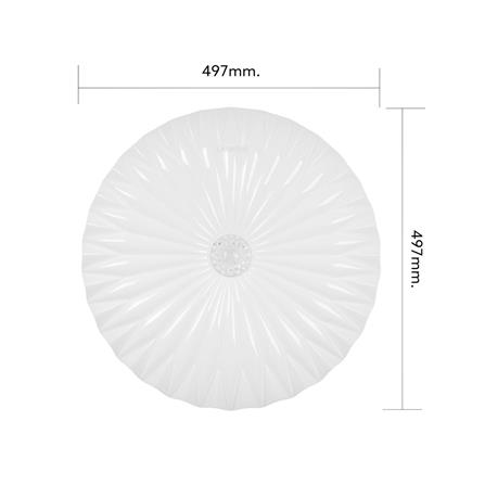 ไฟเพดาน LED LAMPTAN LOTUS 19.5 นิ้ว 50 วัตต์ DAYLIGHT/COOL WHITE/WARM WHITE สีขาว_6