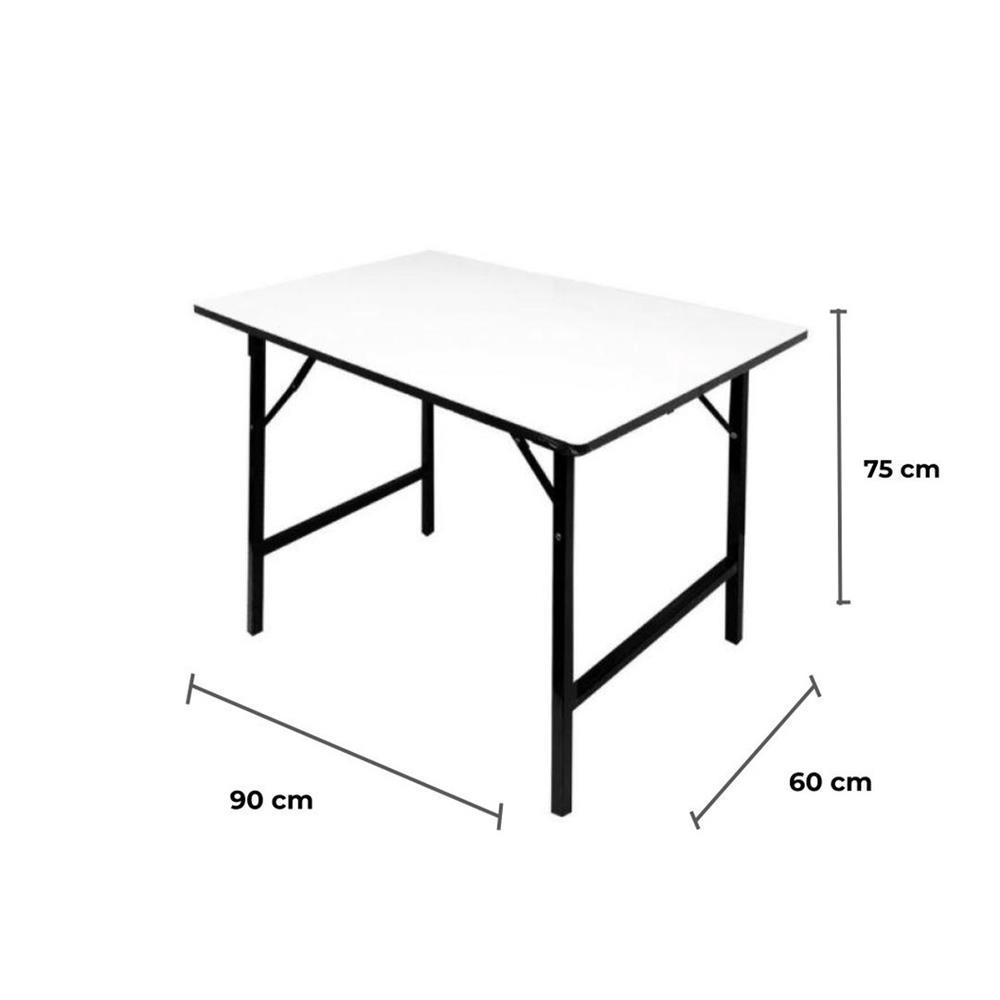 โต๊ะอเนกประสงค์เหลี่ยม FURDINI 60x90 ซม. สีขาว