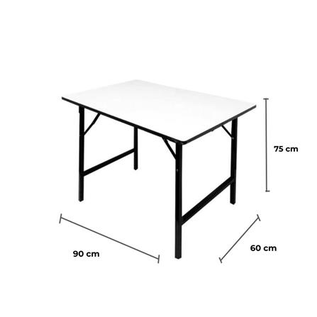 โต๊ะอเนกประสงค์เหลี่ยม FURDINI 60x90 ซม. สีขาว_5