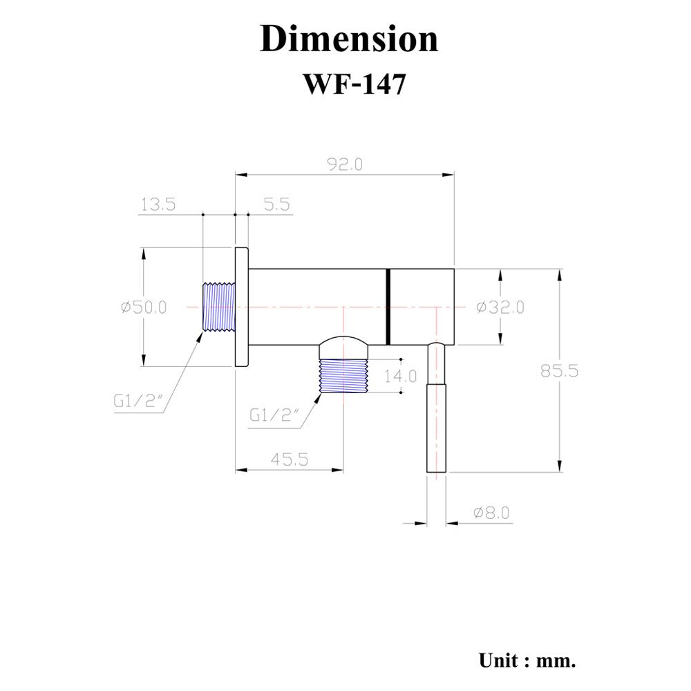 วาล์วฝักบัว HANG WF-147