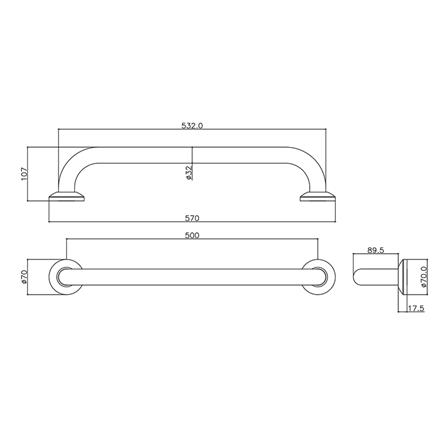 ราวมือจับผิวยิงทราย WS GB-9327-2-50_1