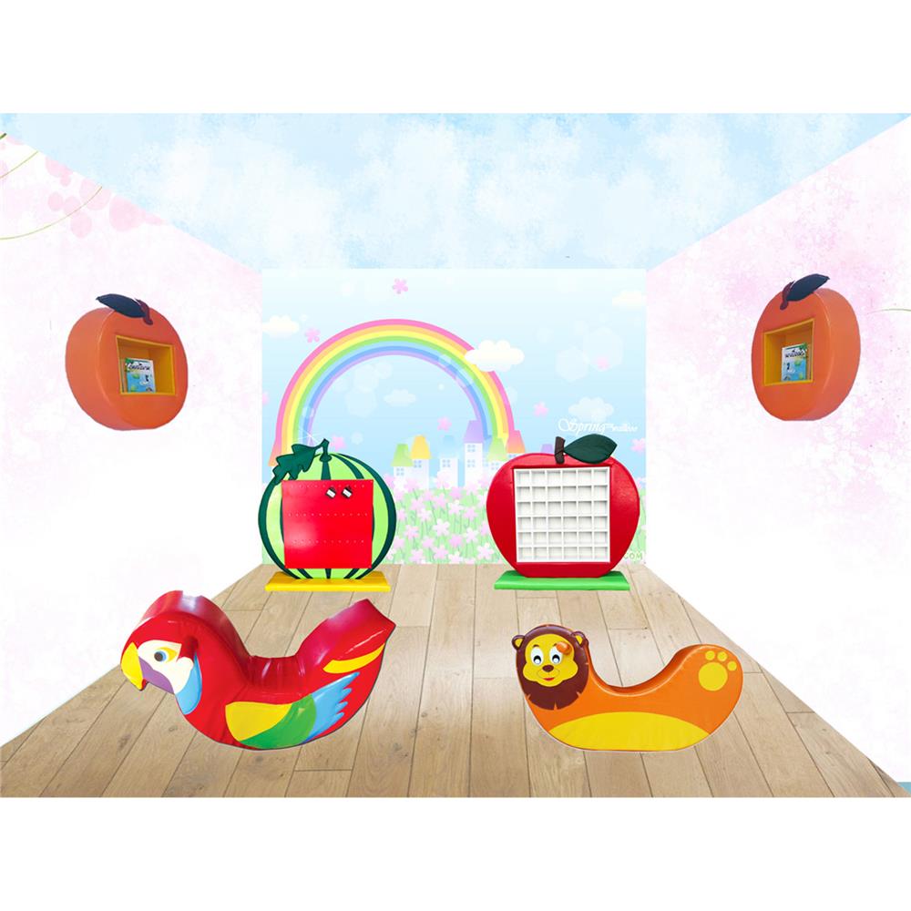 ชั้นวางของเด็กแบบแขวน PLAYSANOOK แตงโม สีแดง/เขียว