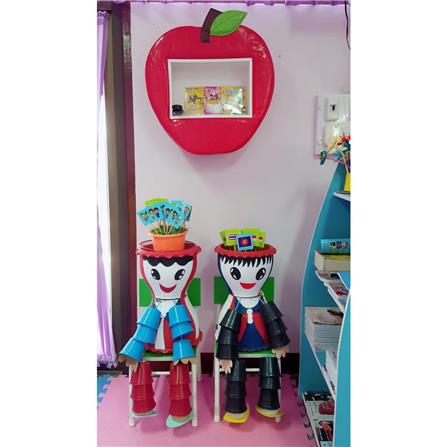 ชั้นวางของเด็กแบบแขวน PLAYSANOOK แตงโม สีแดง/เขียว_1