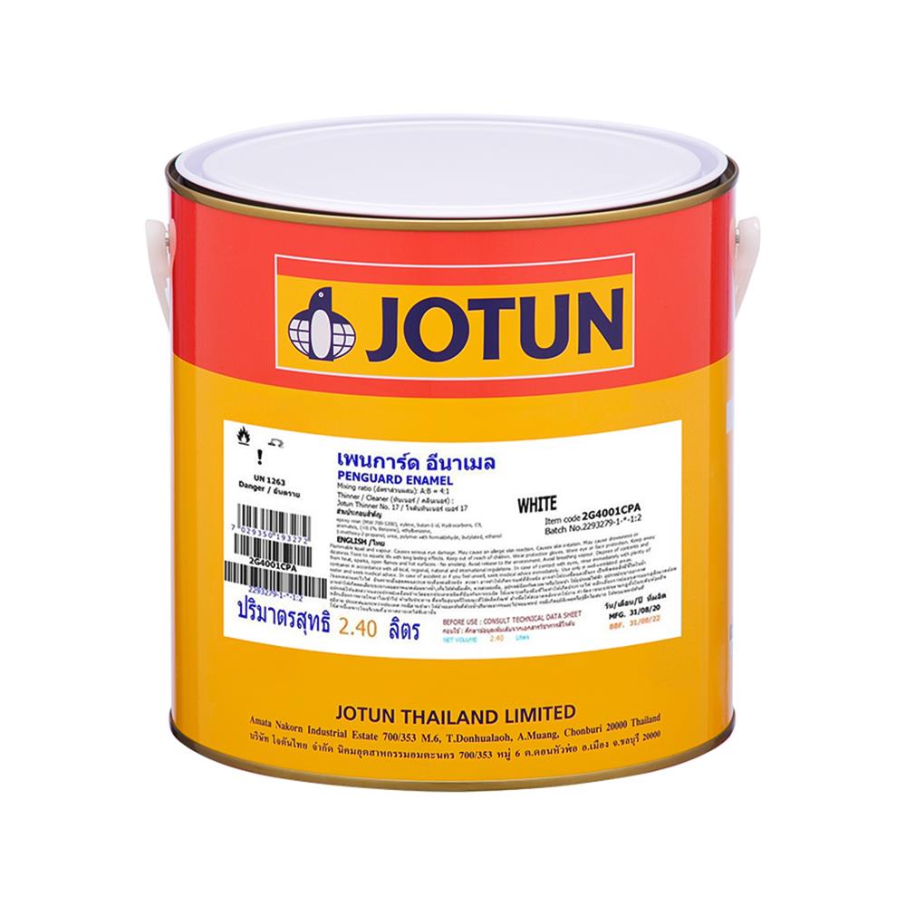 สีอุตสาหกรรม JOTUN PENGUARD ENAMEL A สีขาว #0000 2.4 ลิตร
