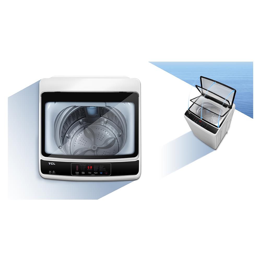 เครื่องซักผ้าฝาบน TCL F708TLG 8 กก. สีเทา