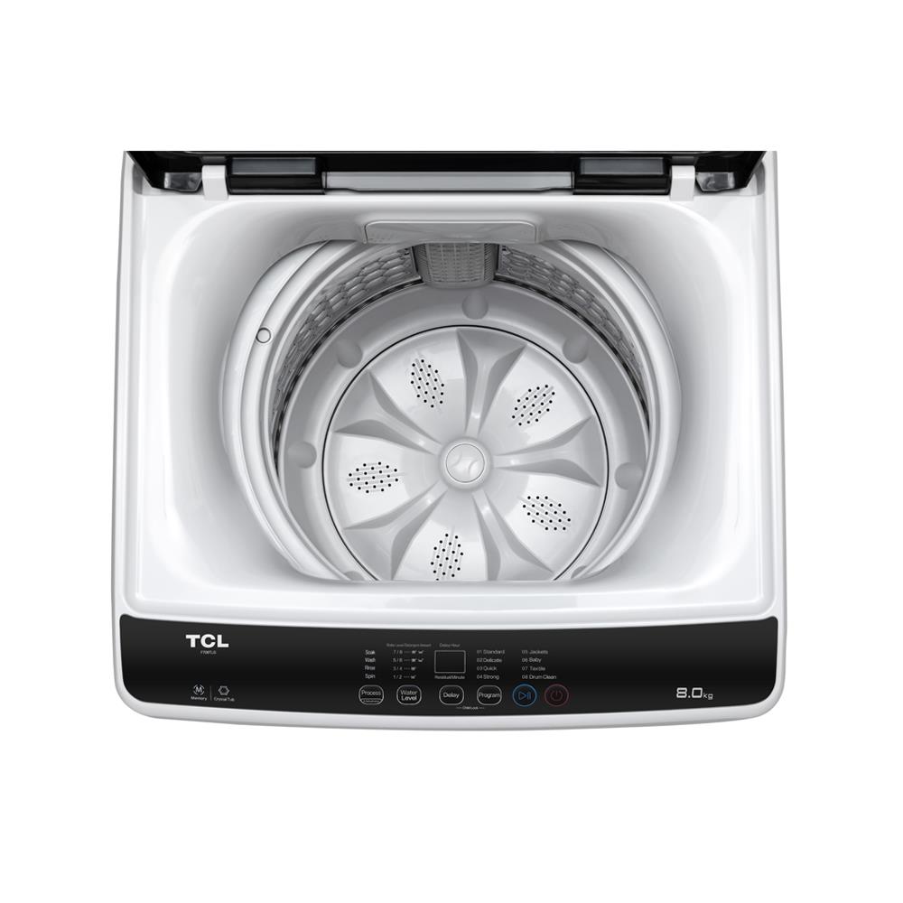 เครื่องซักผ้าฝาบน TCL F708TLG 8 กก. สีเทา
