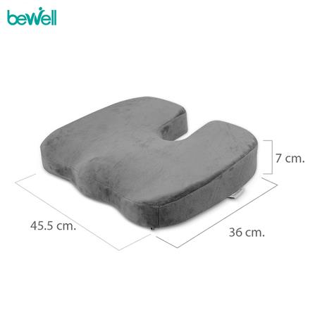 เบาะรองนั่งเพื่อสุขภาพ BEWELL HT-1 GY สีเทา_2