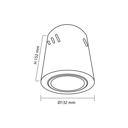 ดาวน์ไลท์ SHINING SF-DLR1E274I-1 4 นิ้ว สีดำ กลม_8