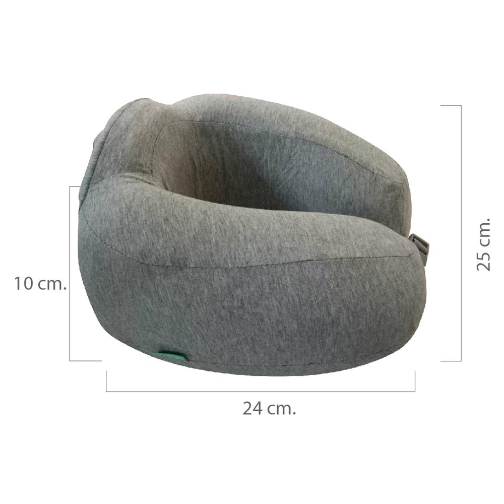 หมอนรองคอเพื่อสุขภาพ BEWELL T-10 26.5x25x12 ซม. สีเทา