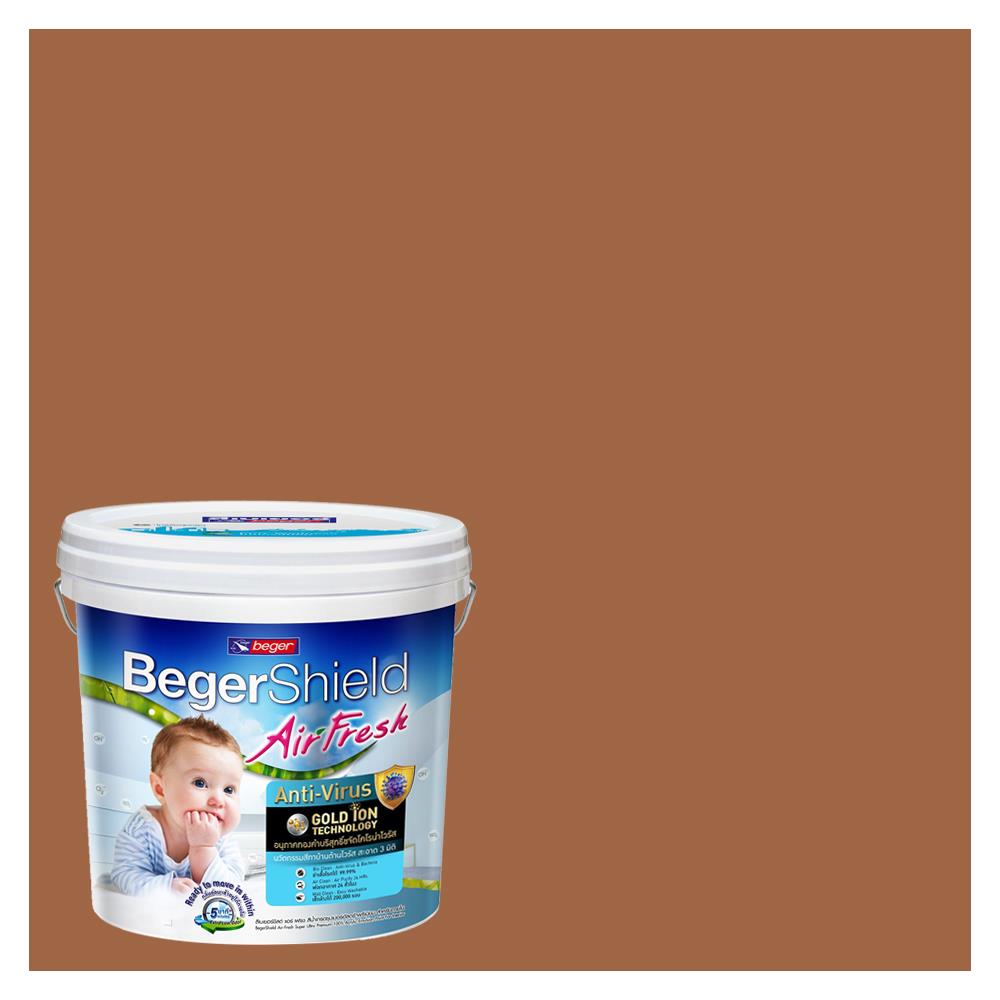 สีน้ำทาภายใน BEGER AIRFRESH GOLD สี TERRACOTTA TEASE #177-6 กึ่งเงา 9 ลิตร