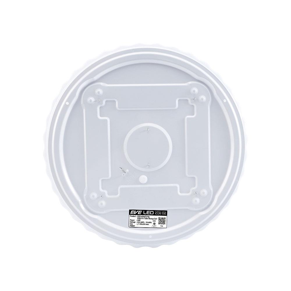 ไฟเพดาน LED EVE 570870 15 นิ้ว 36 วัตต์ DAYLIGHT/COOL WHITE/WARM WHITE สีขาว