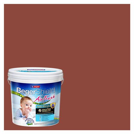 สีน้ำทาภายใน BEGER AIRFRESH GOLD สี RED WALL #182-6 กึ่งเงา 9 ลิตร