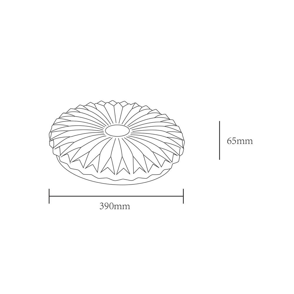 ไฟเพดาน LED SHINING S-CE03600C-1CC 15 นิ้ว 36 วัตต์ DAYLIGHT/COOL WHITE/WARM WHITE สีขาว