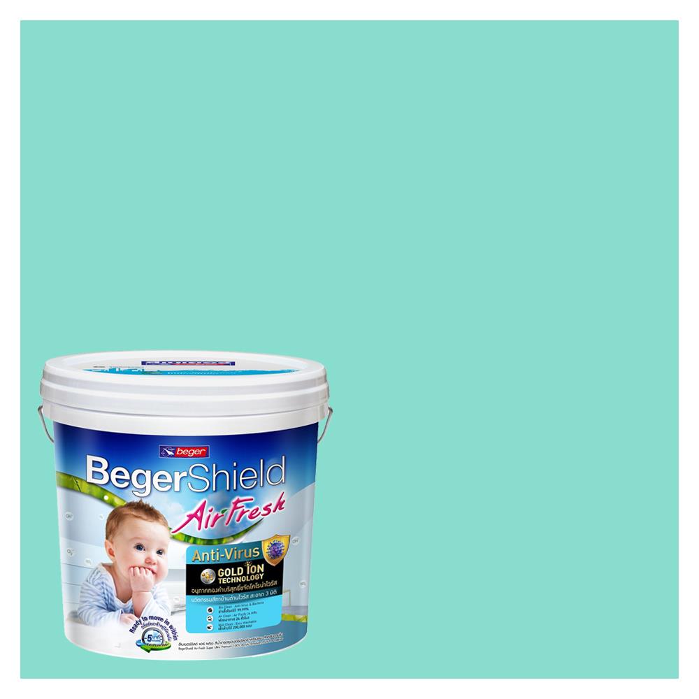 สีน้ำทาภายใน BEGER AIRFRESH GOLD สี CRYTALYN #048-4 กึ่งเงา 9 ลิตร