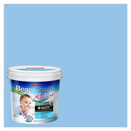 สีน้ำทาภายใน BEGER AIRFRESH GOLD สี COMFORTABLE BLUE #028-4 กึ่งเงา 9 ลิตร_0