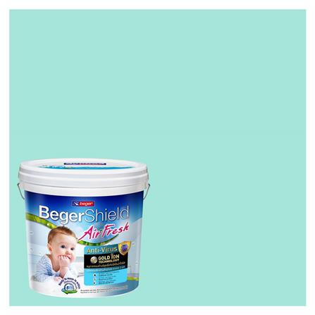 สีน้ำทาภายใน BEGER AIRFRESH GOLD สี MORNING DELIGHT #048-3 กึ่งเงา 9 ลิตร_0