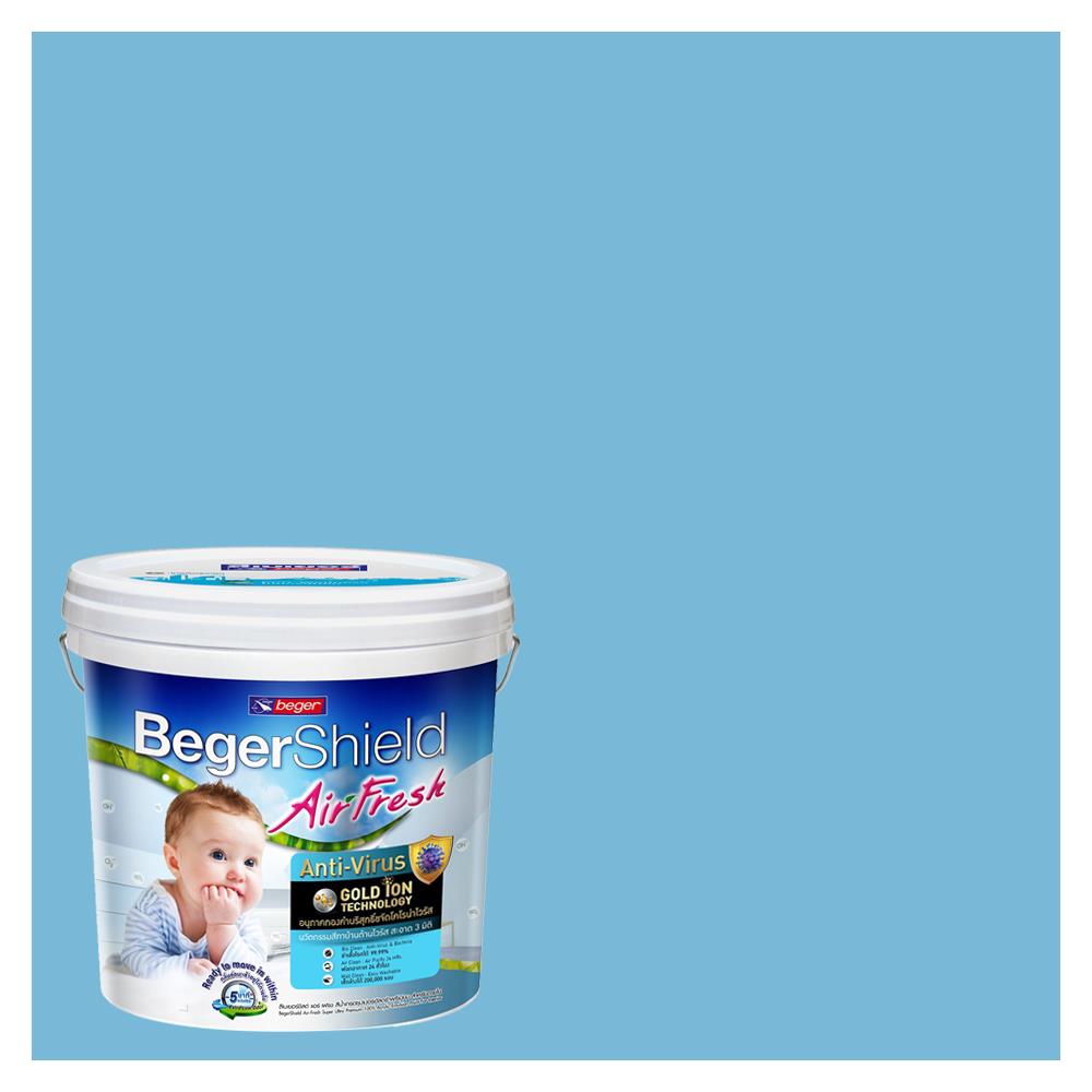 สีน้ำทาภายใน BEGER AIRFRESH GOLD สี BRISK BAY #034-4 กึ่งเงา 9 ลิตร