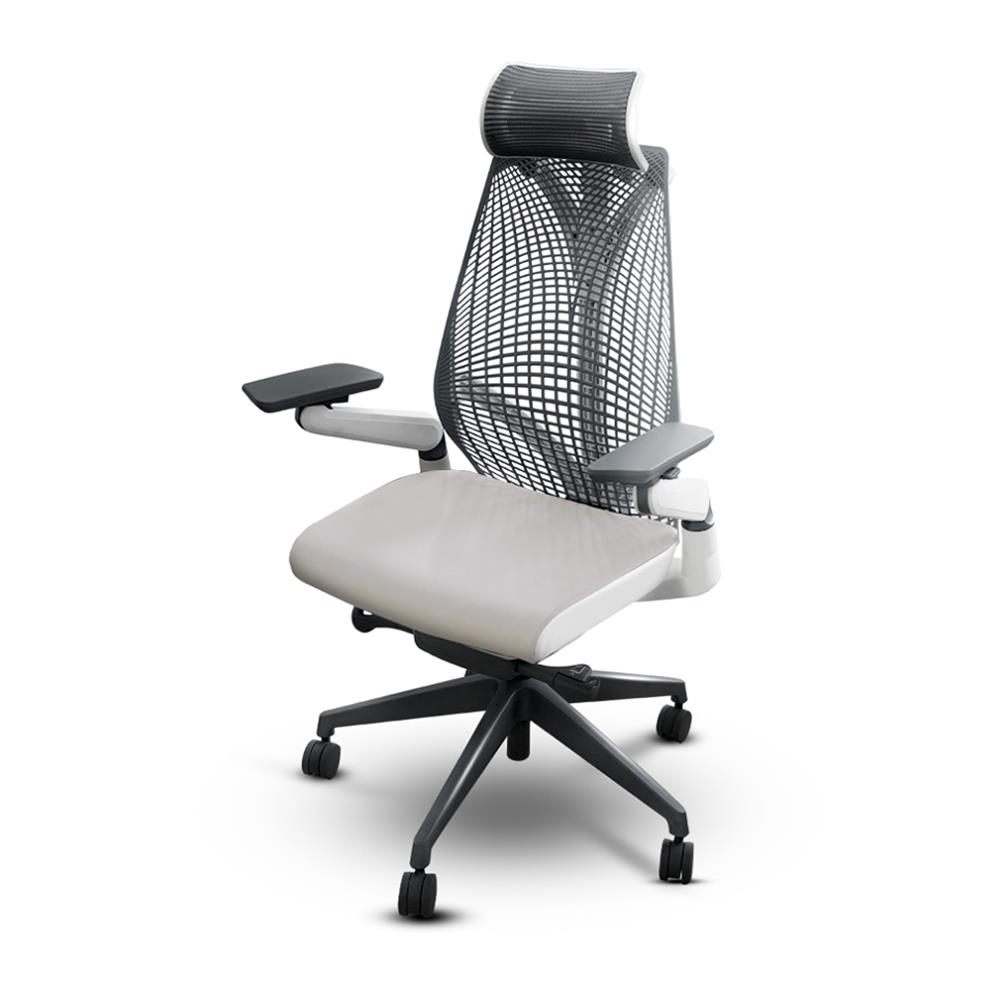 D.I.Y. เก้าอี้เพื่อสุขภาพ BEWELL EMBRAC สีเทา/ขาว