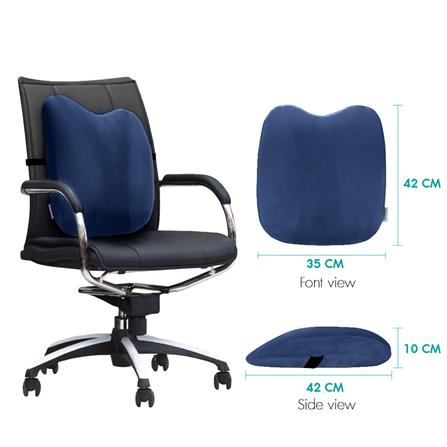 เบาะรองหลังเพื่อสุขภาพ BEWELL H-6 สีน้ำเงิน_1