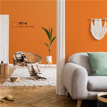 สีน้ำทาภายใน BEGER AIRFRESH GOLD สี SOUTHWEST MAGIC #101-6 กึ่งเงา 9 ลิตร_1