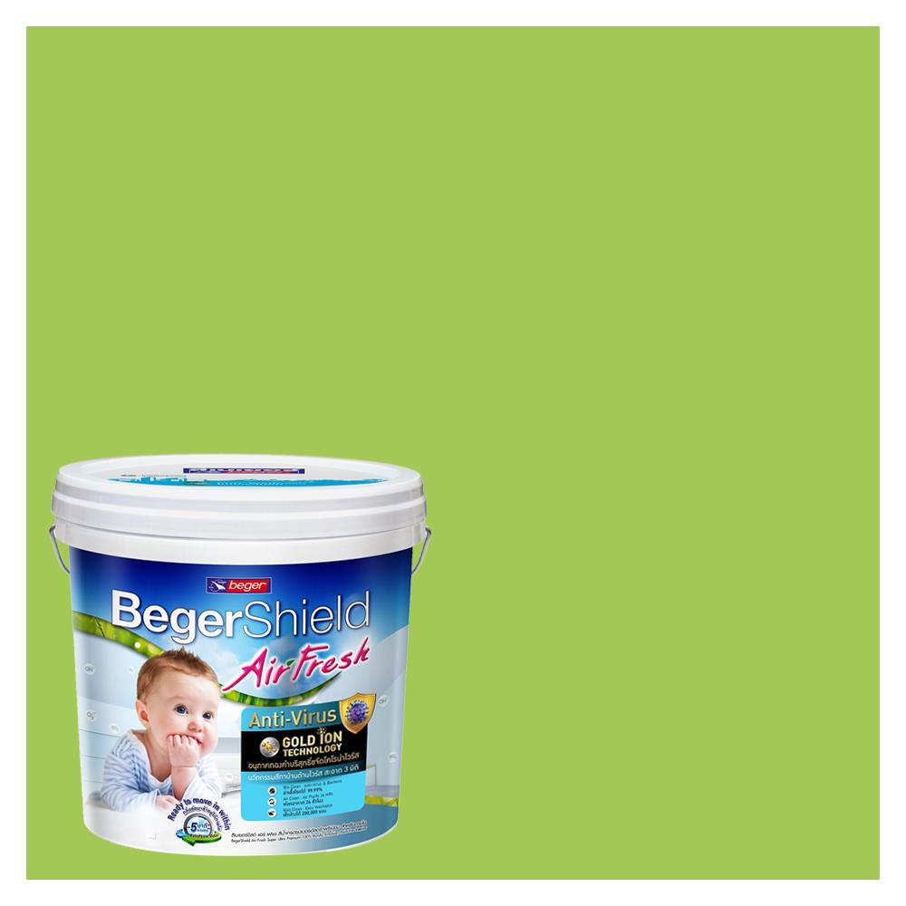 สีน้ำทาภายใน BEGER AIRFRESH GOLD สี SWEET SUMMER #069-5 กึ่งเงา 9 ลิตร