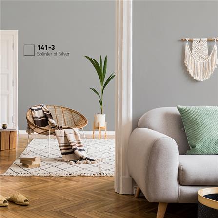 สีน้ำทาภายใน BEGER AIRFRESH GOLD สี SPLINTER OF SILVER #141-3 กึ่งเงา 9 ลิตร_1