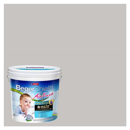 สีน้ำทาภายใน BEGER AIRFRESH GOLD สี STRICLY SILVER #140-2 กึ่งเงา 9 ลิตร