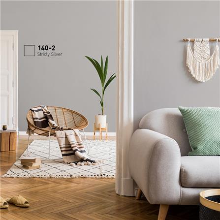 สีน้ำทาภายใน BEGER AIRFRESH GOLD สี STRICLY SILVER #140-2 กึ่งเงา 9 ลิตร_1