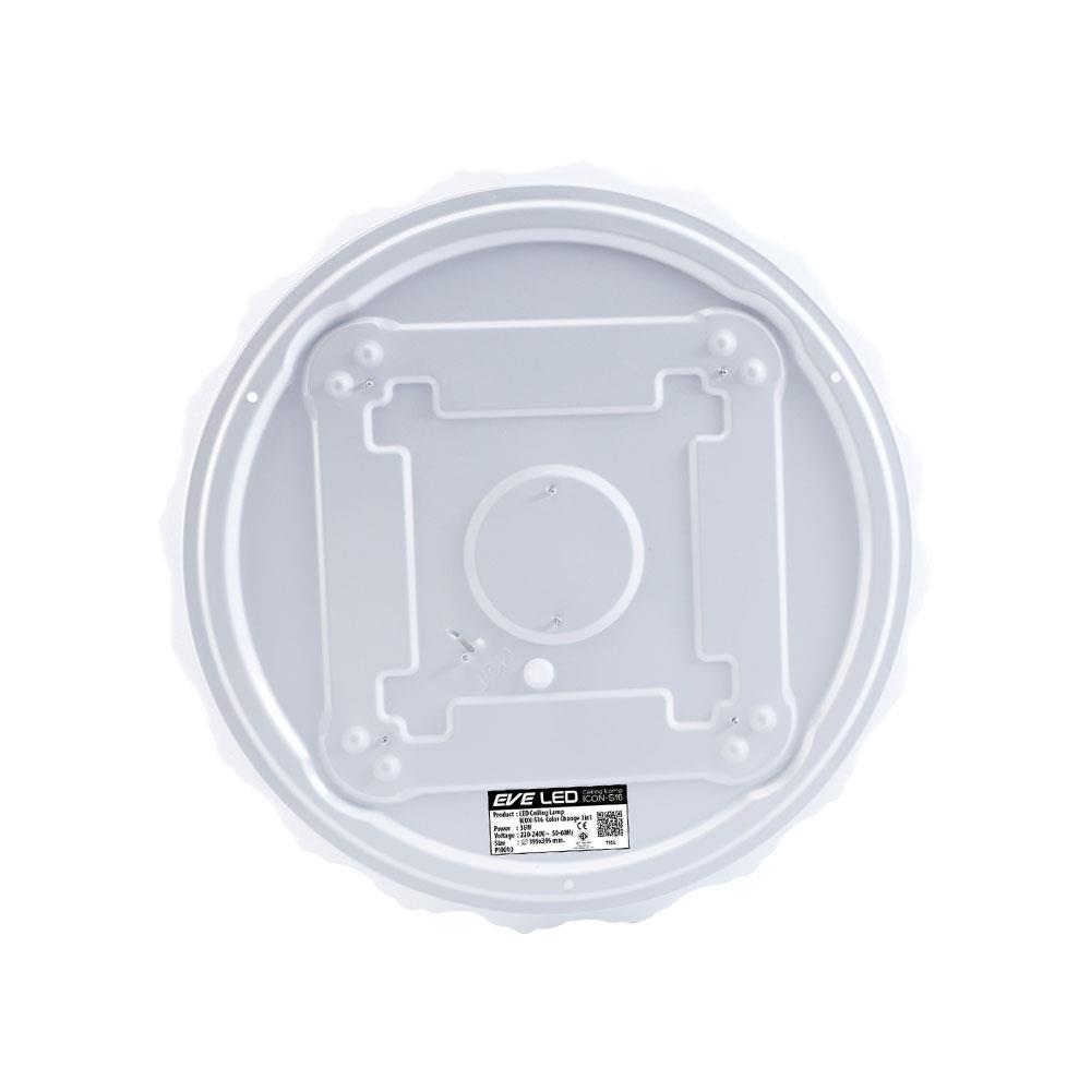 ไฟเพดาน LED EVE 570887 15 นิ้ว 36 วัตต์ DAYLIGHT/COOL WHITE/WARM WHITE สีขาว