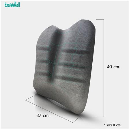 เบาะรองหลัง BEWELL EC01-CT สีเทา_4