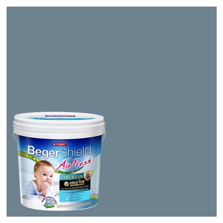 สีน้ำทาภายใน BEGER AIRFRESH GOLD สี BARBIAON BLUE #137-5 กึ่งเงา 9 ลิตร