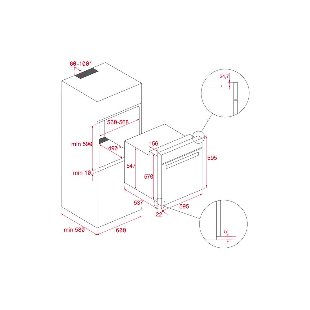 เตาอบฝังดิจิตอล TEKA HLB 8416 BK AIRFRY