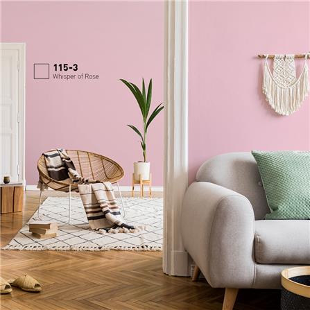 สีน้ำทาภายใน BEGER AIRFRESH GOLD สี WHISPER OF ROSE #115-3 กึ่งเงา 9 ลิตร_1