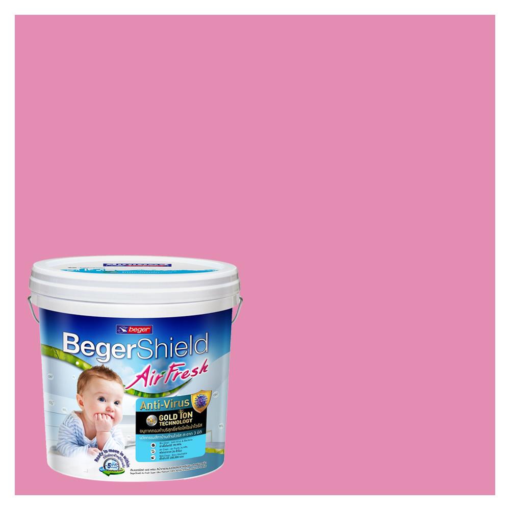 สีน้ำทาภายใน BEGER AIRFRESH GOLD สี SWEET AMBROSIA #119-5 กึ่งเงา 9 ลิตร