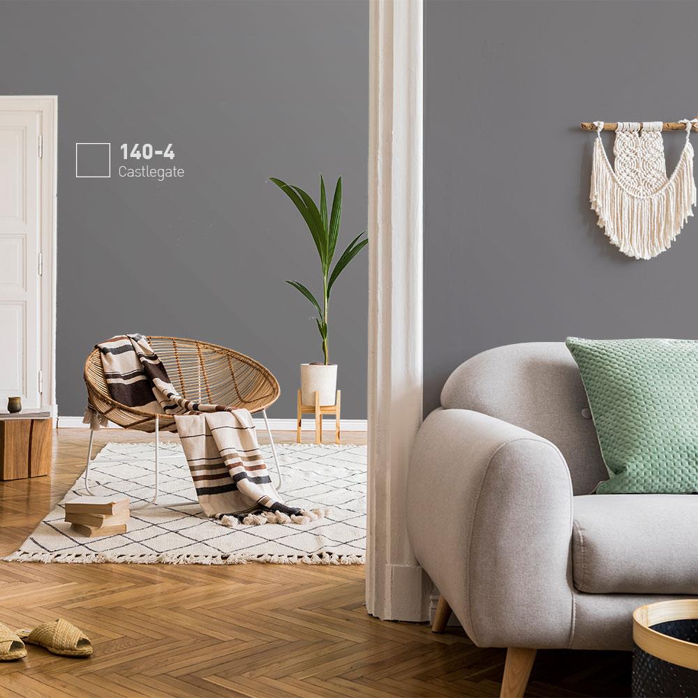 สีน้ำทาภายใน BEGER AIRFRESH GOLD สี CASTLEGATE #140-4 กึ่งเงา 9 ลิตร